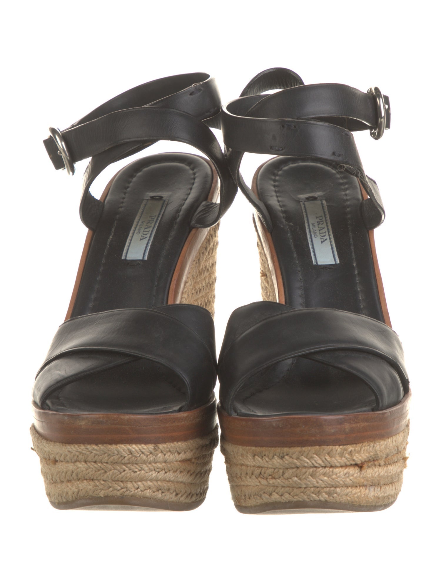 Prada Leather Espadrilles