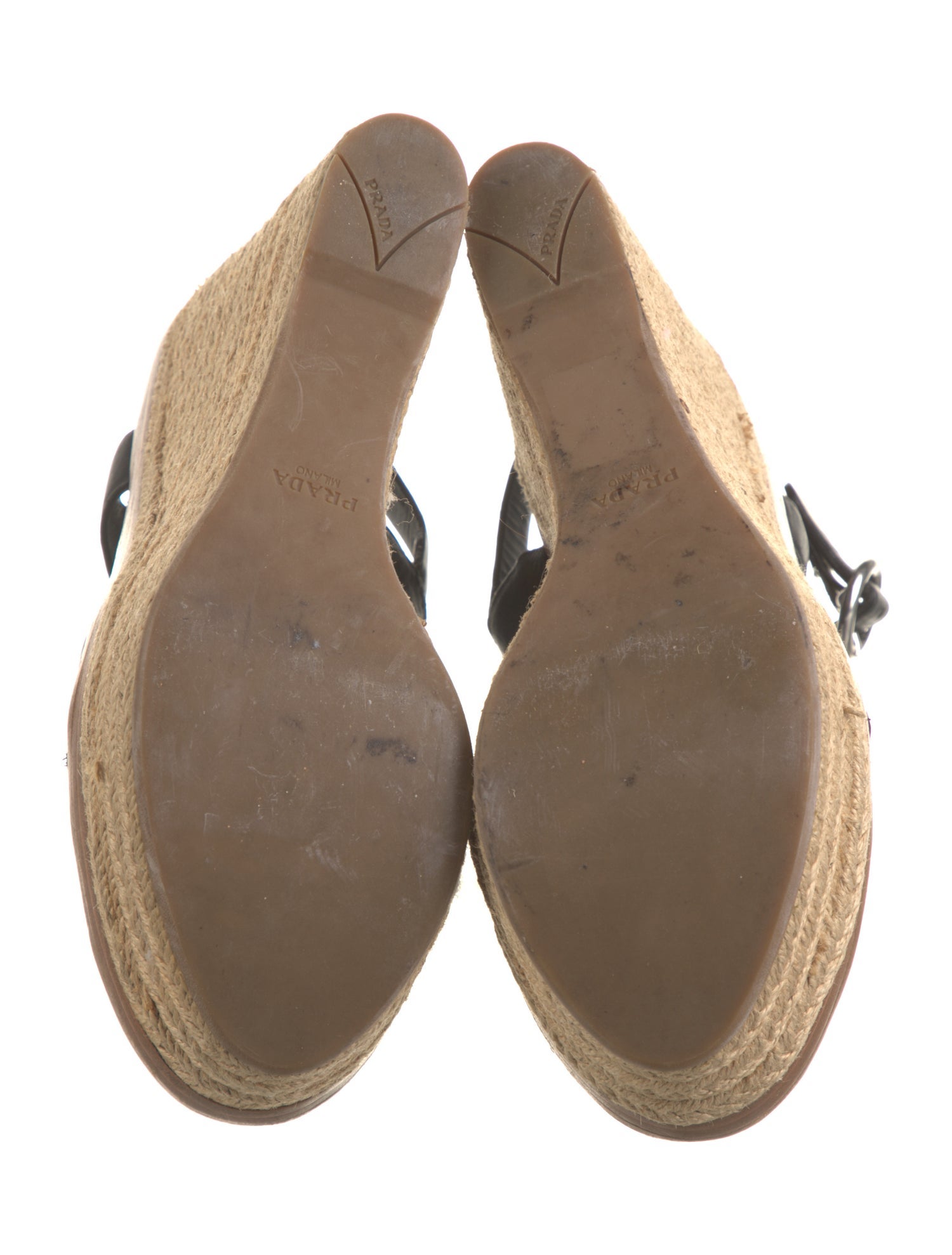 Prada Leather Espadrilles