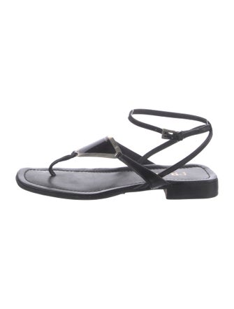 Prada Leather Slingback Sandals
