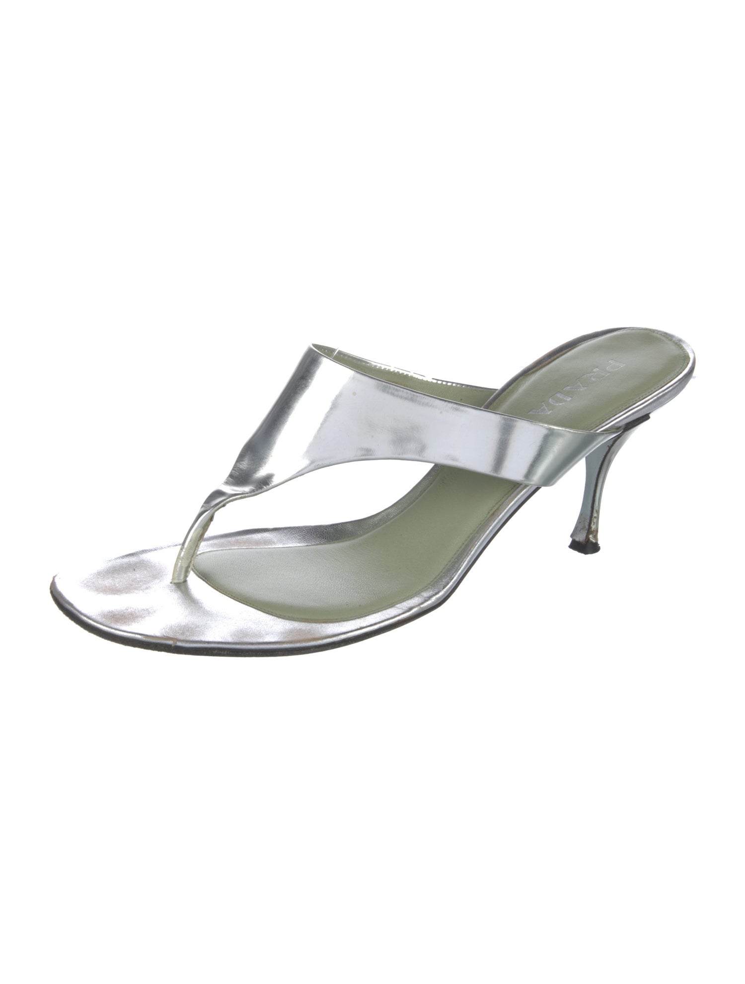 Prada Leather Slides