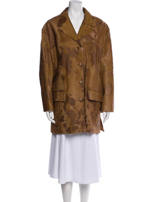 Prada Silk Faux Fur Coat