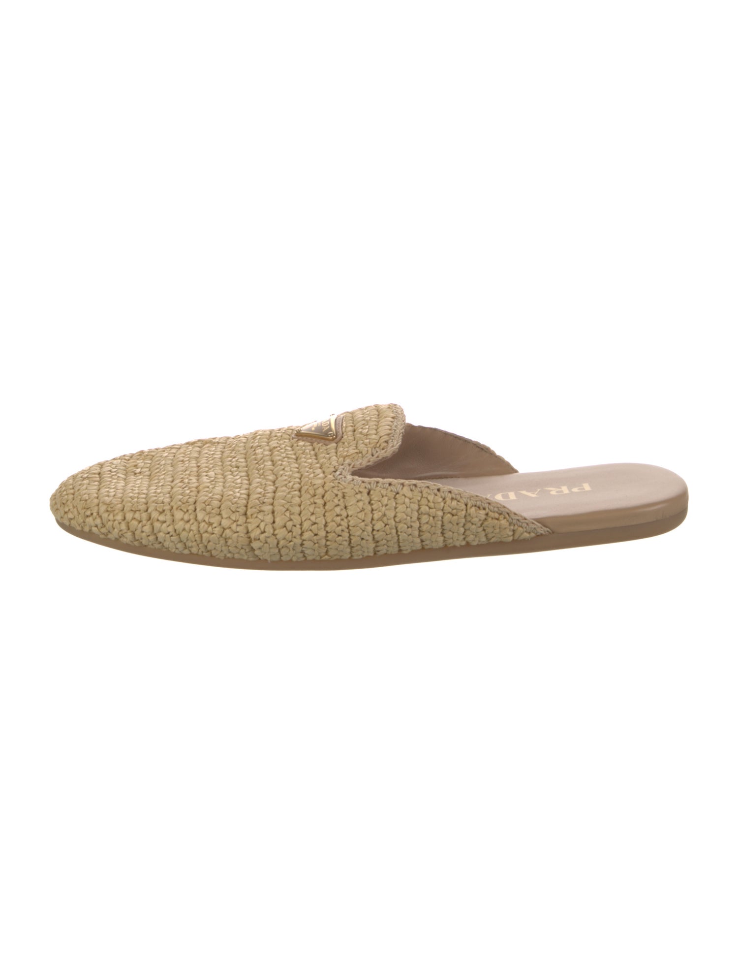 Prada Straw Mules