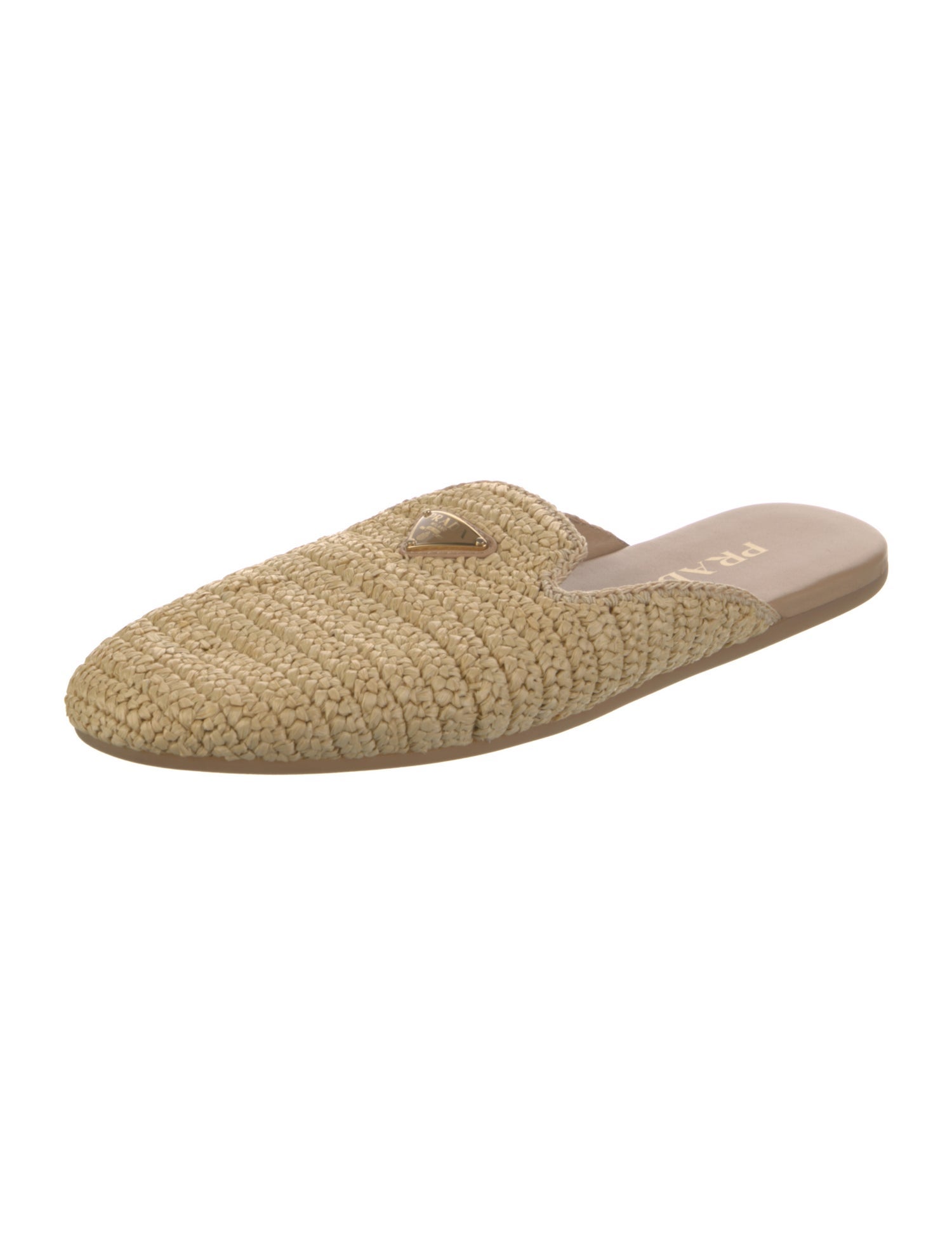Prada Straw Mules