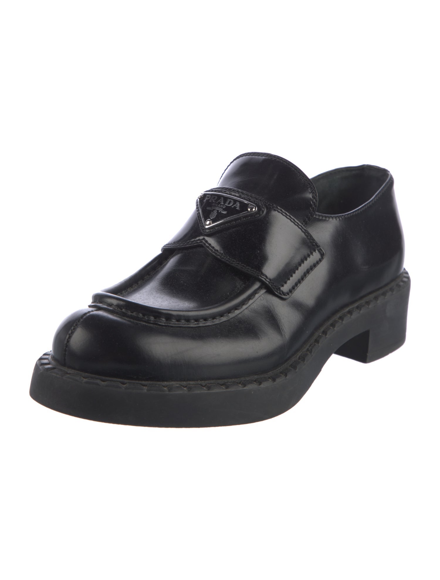Prada Leather Mary Jane Flats