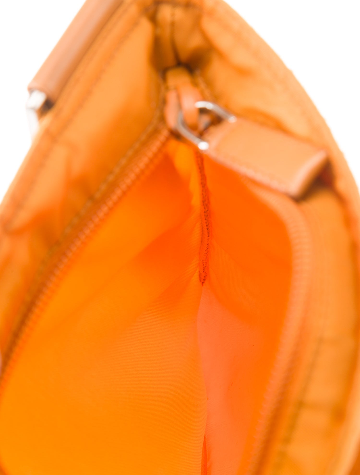 Prada Enameled Metal Triangle Crossbody Bag