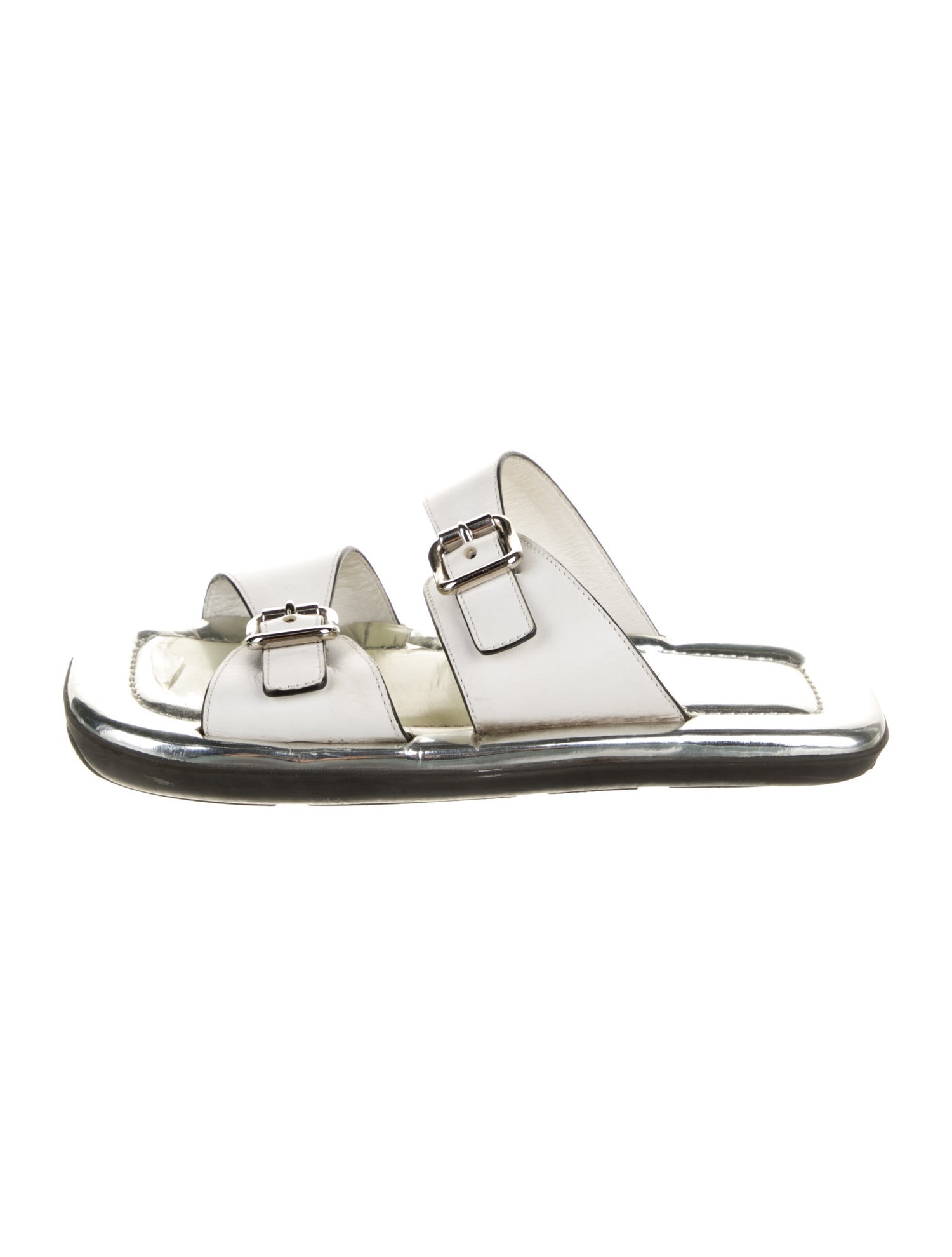 Prada Leather Slides