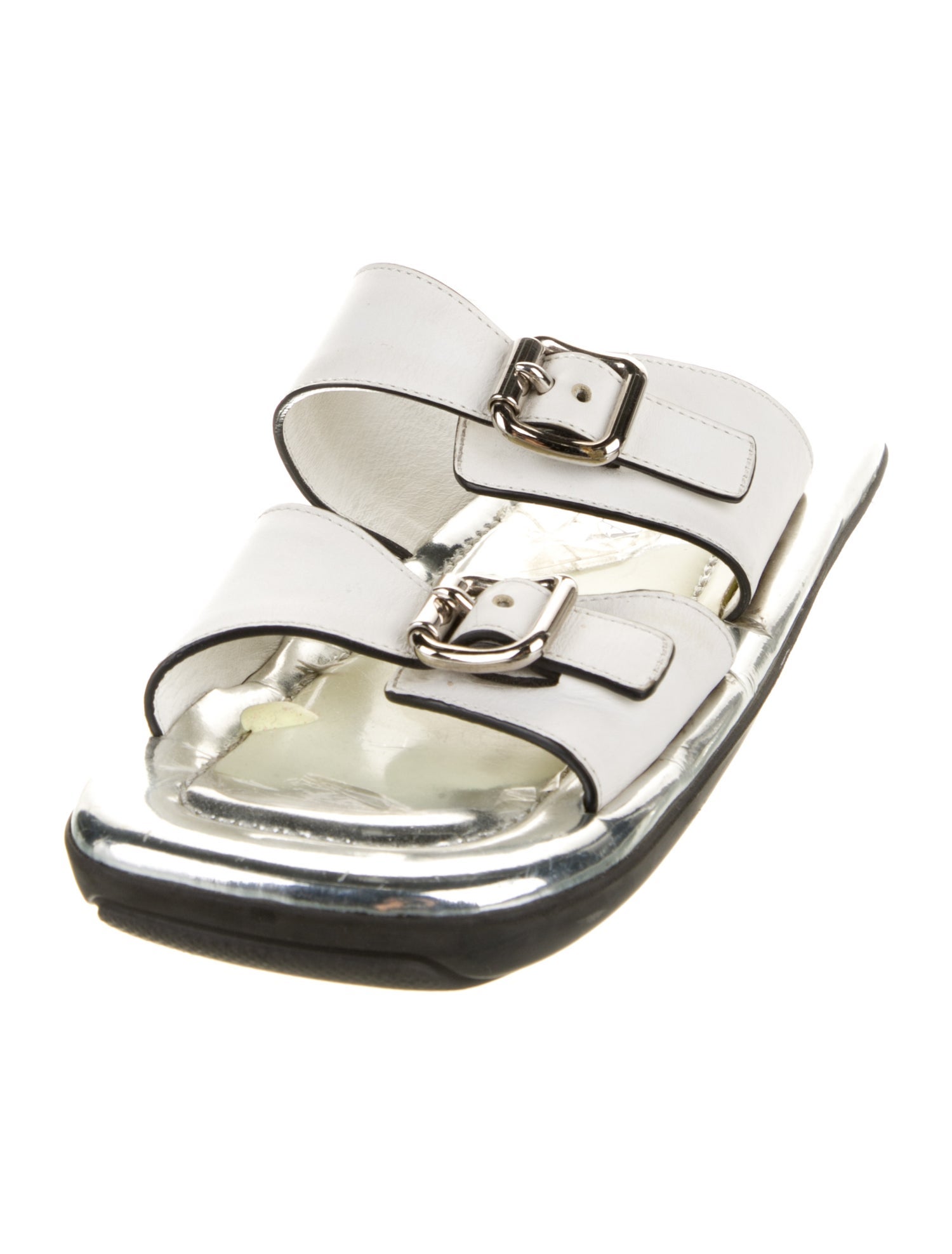 Prada Leather Slides