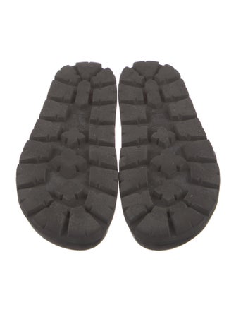Prada Quilted Pattern Leather Slides