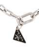 Prada Enamel Triangle Logo Charm Bracelet