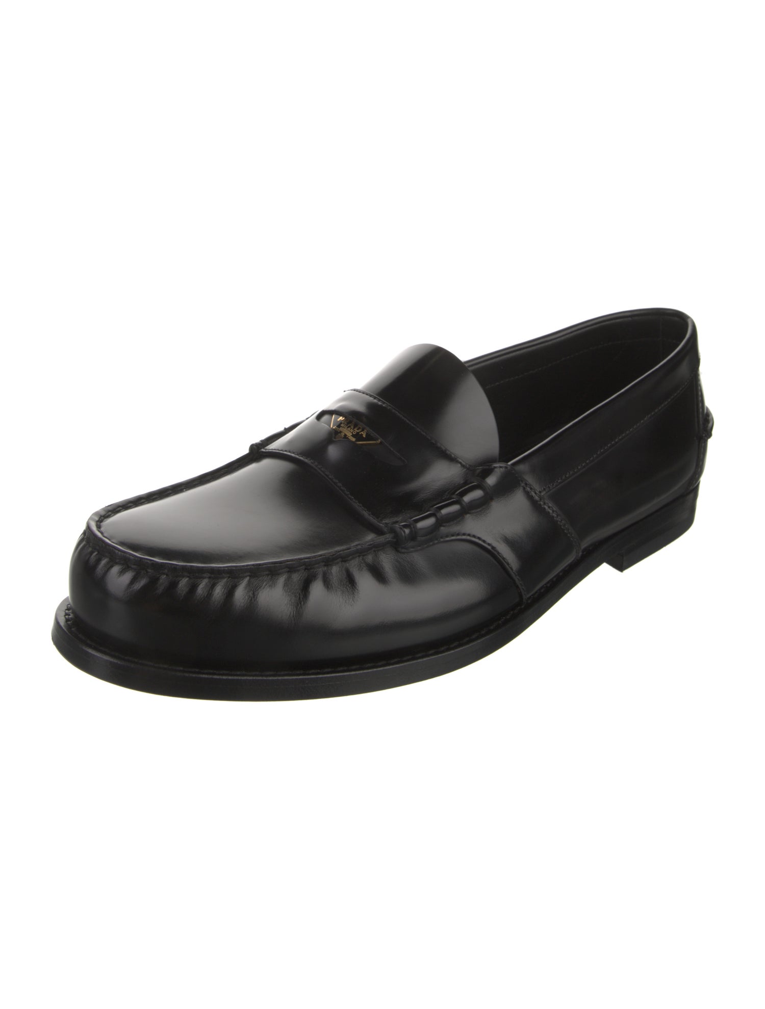 Prada Leather Dress Loafers