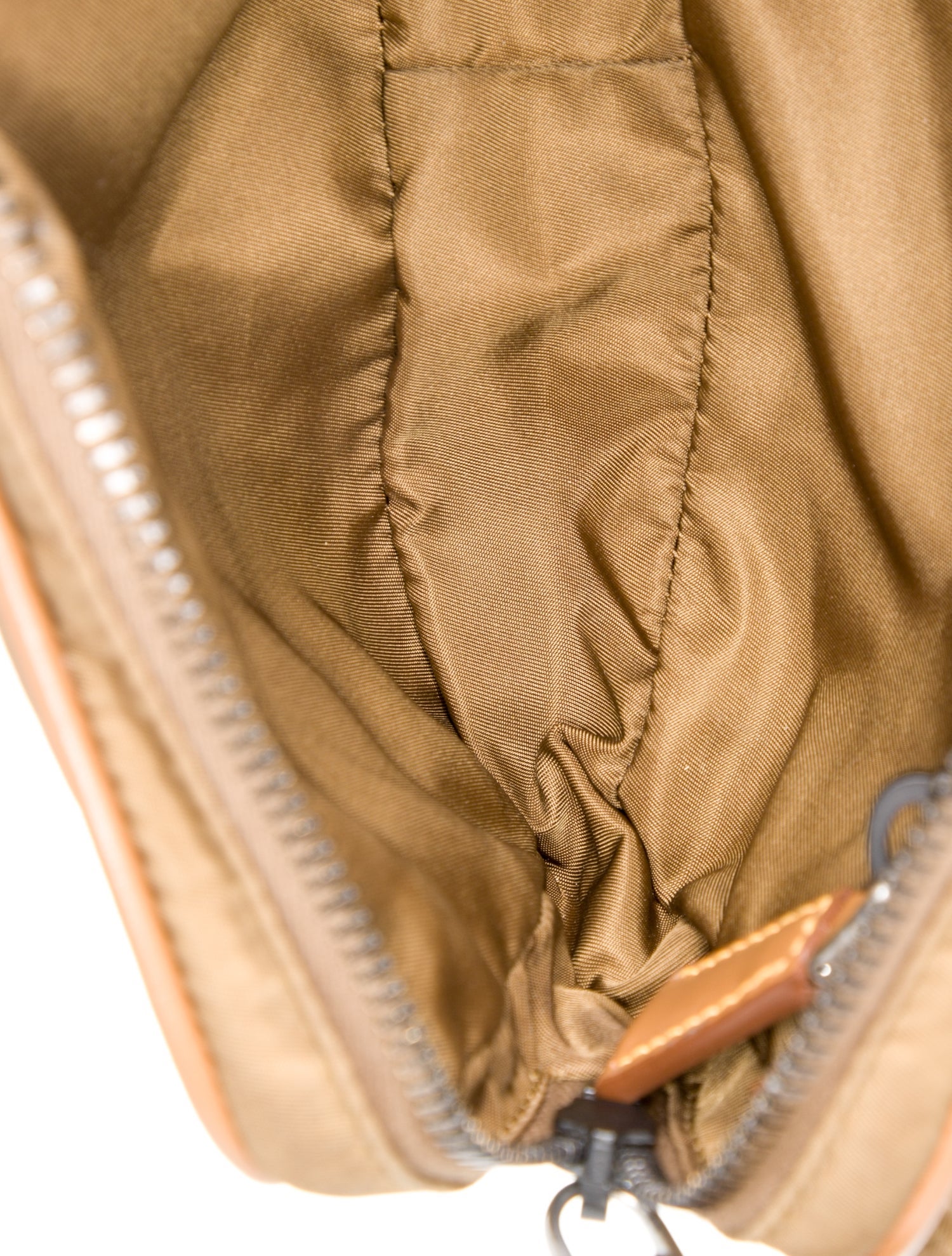 Prada Enameled Metal Triangle Belt Bag