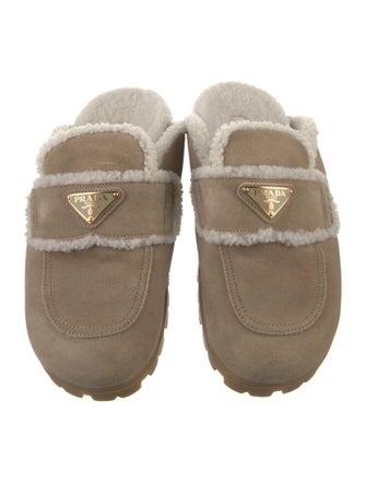 Prada Suede Mules