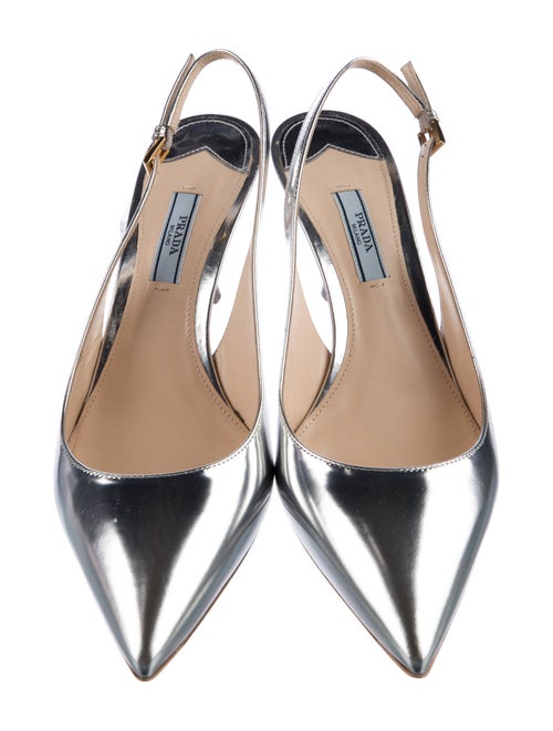 Prada Patent Leather Slingback Pumps