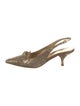 Prada Water Snake Slingback Pumps