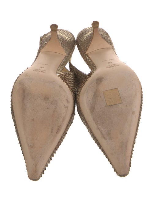 Prada Water Snake Slingback Pumps