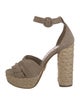 Prada Suede Pleated Accents Sandals