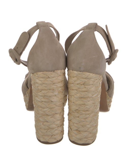 Prada Suede Pleated Accents Sandals