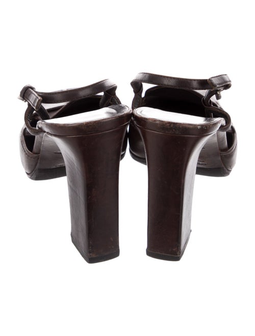 Prada Leather Slingback Pumps