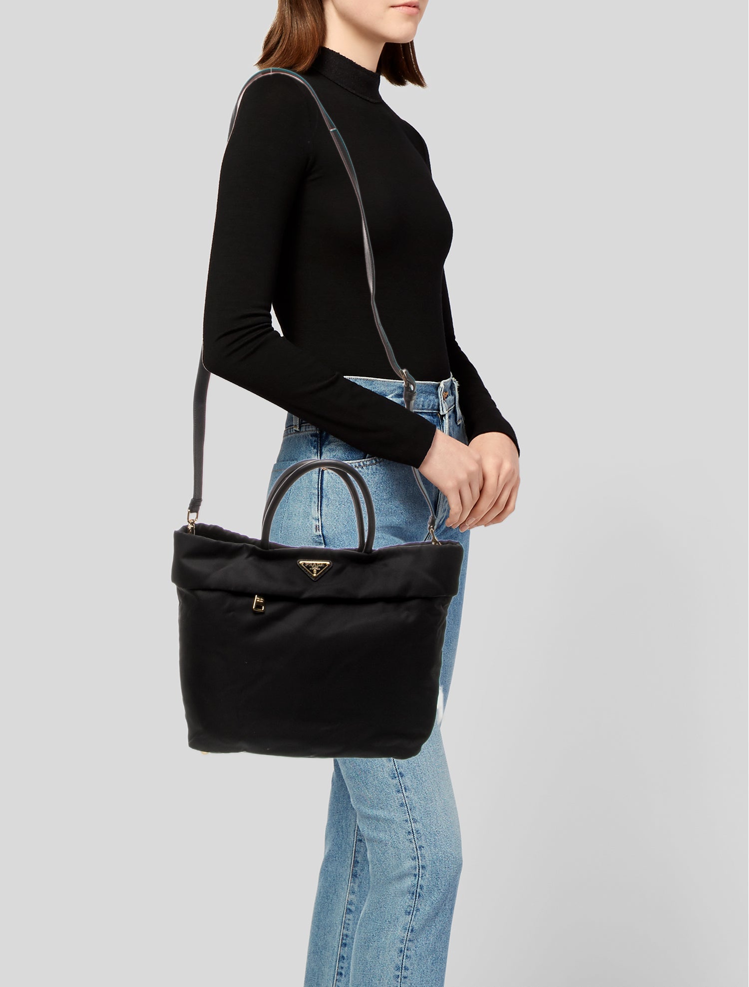 Prada Saffiano Leather Top Handle Bag