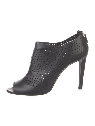 Prada Leather Lasercut Accents Pumps