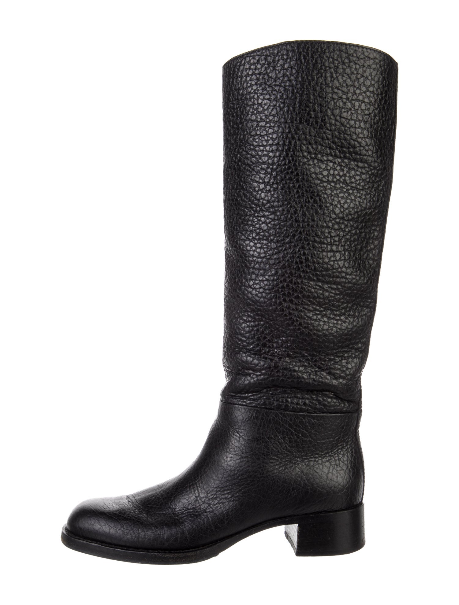 Prada Leather Riding Boots