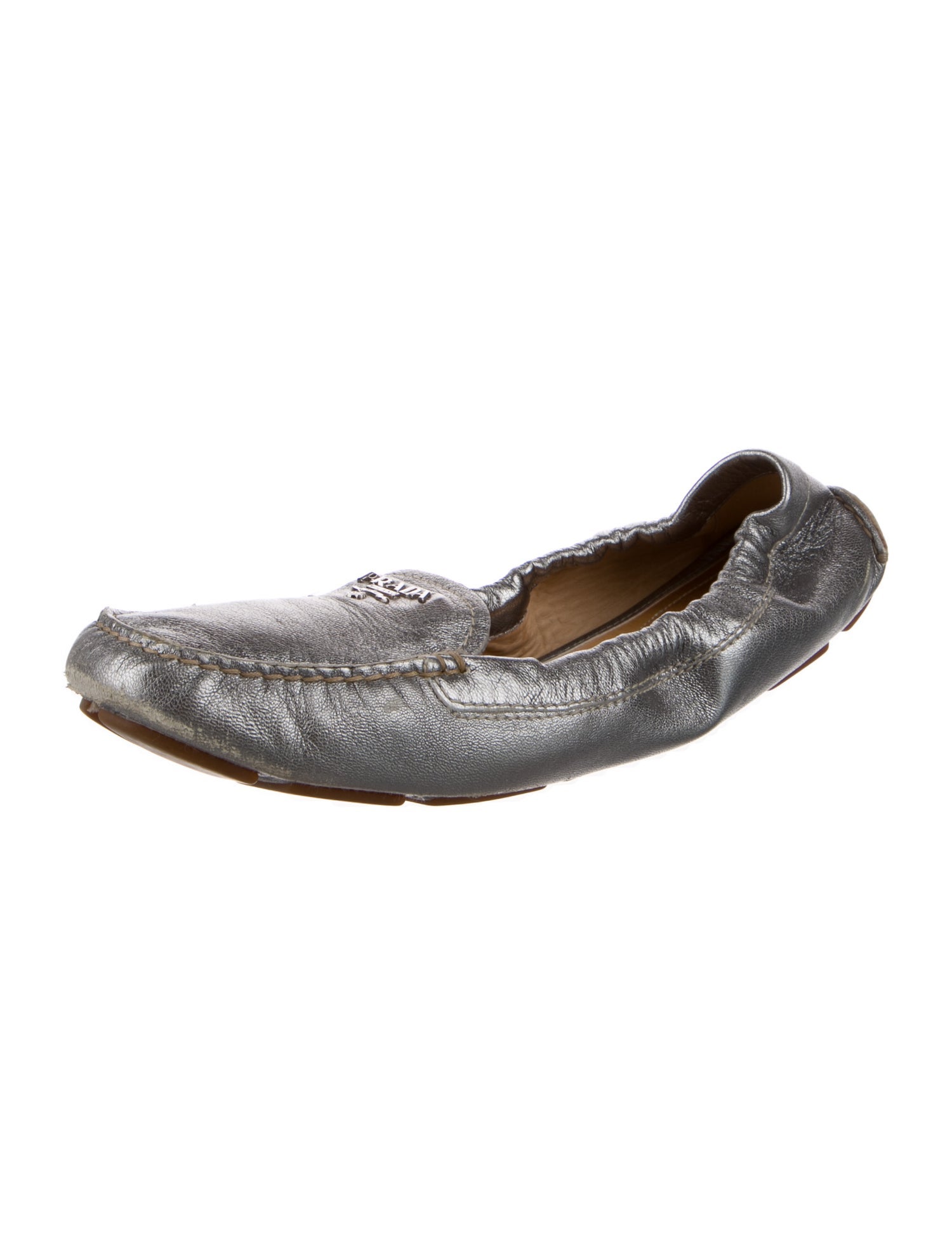 Prada Leather Ballet Flats