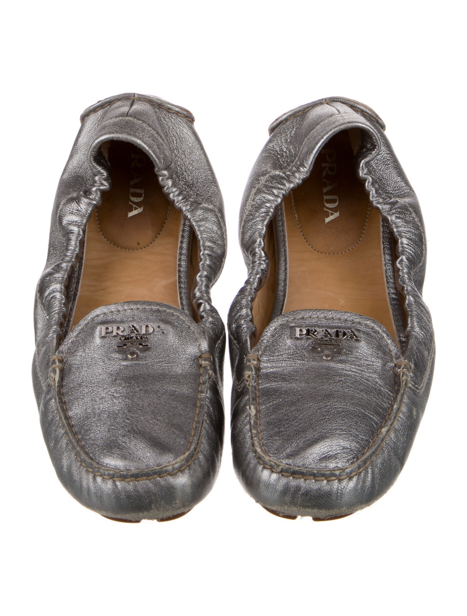 Prada Leather Ballet Flats