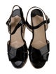 Prada Patent Leather Slingback Sandals