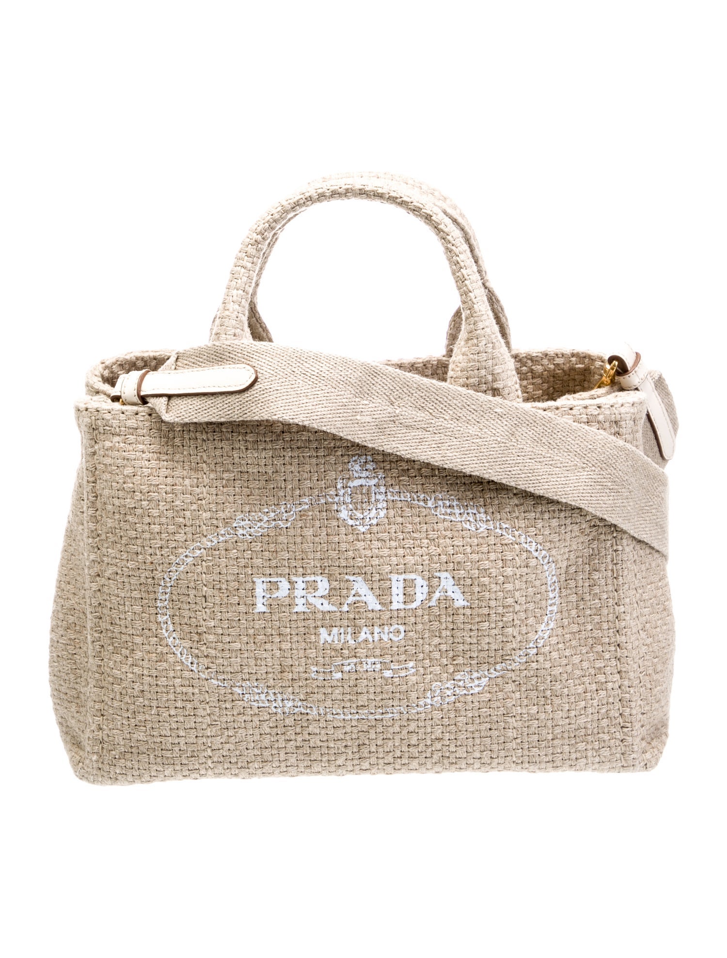 Prada Canvas Messenger Bag