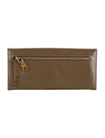 Prada Patent Leather Continental Wallet