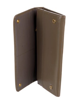 Prada Patent Leather Continental Wallet