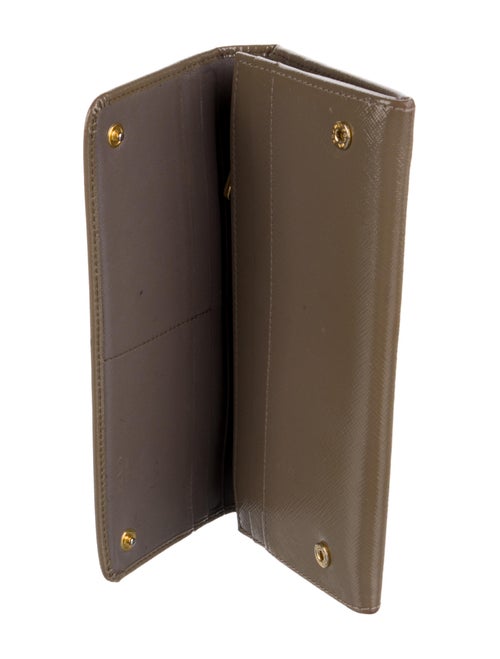 Prada Patent Leather Continental Wallet