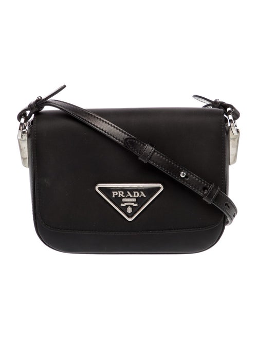 Prada Enameled Metal Triangle Identity