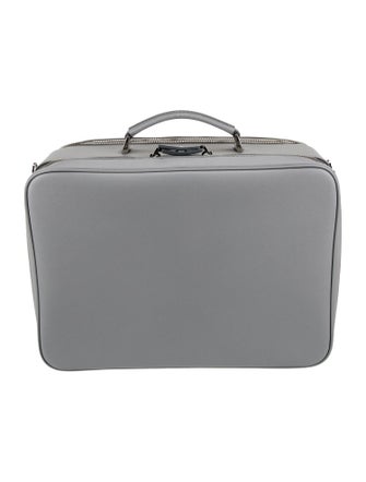Prada Enameled Metal Triangle Briefcase