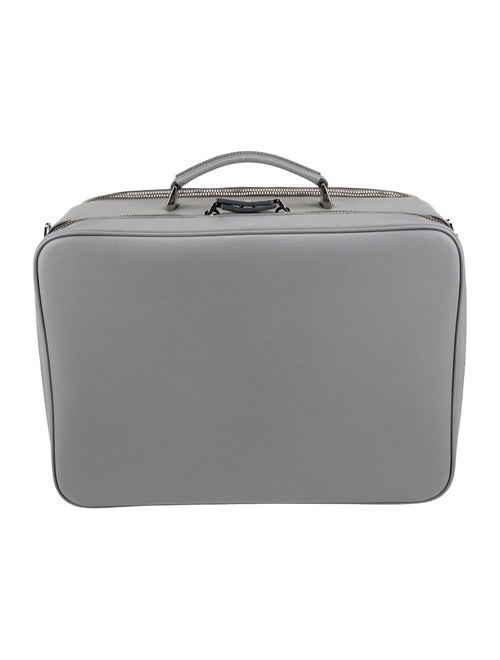 Prada Enameled Metal Triangle Briefcase