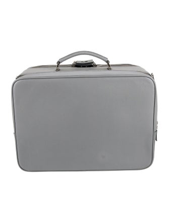 Prada Enameled Metal Triangle Briefcase