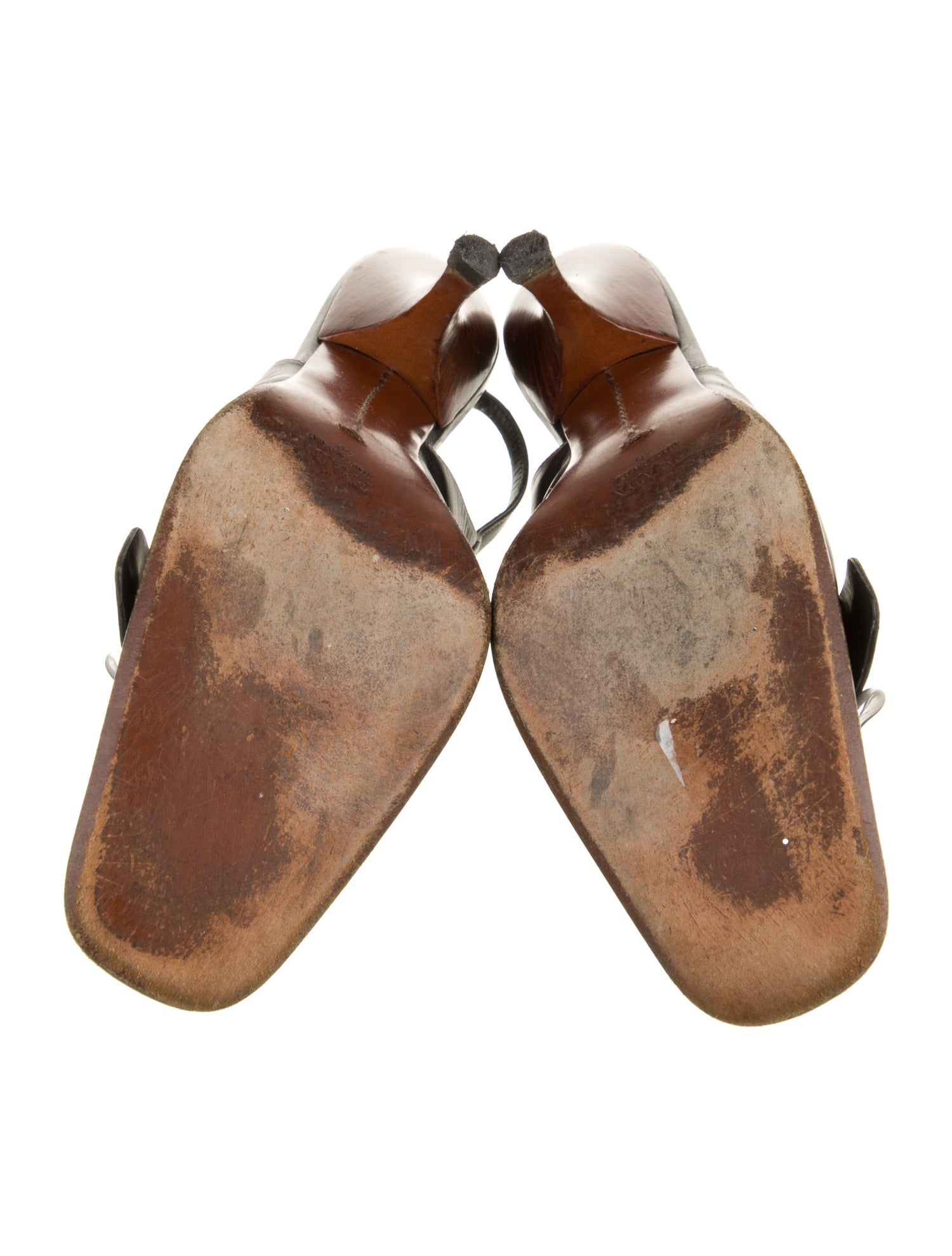 Prada Leather Slingback Pumps