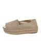 Prada Suede Whipstitch Trim Espadrilles