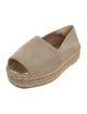 Prada Suede Whipstitch Trim Espadrilles
