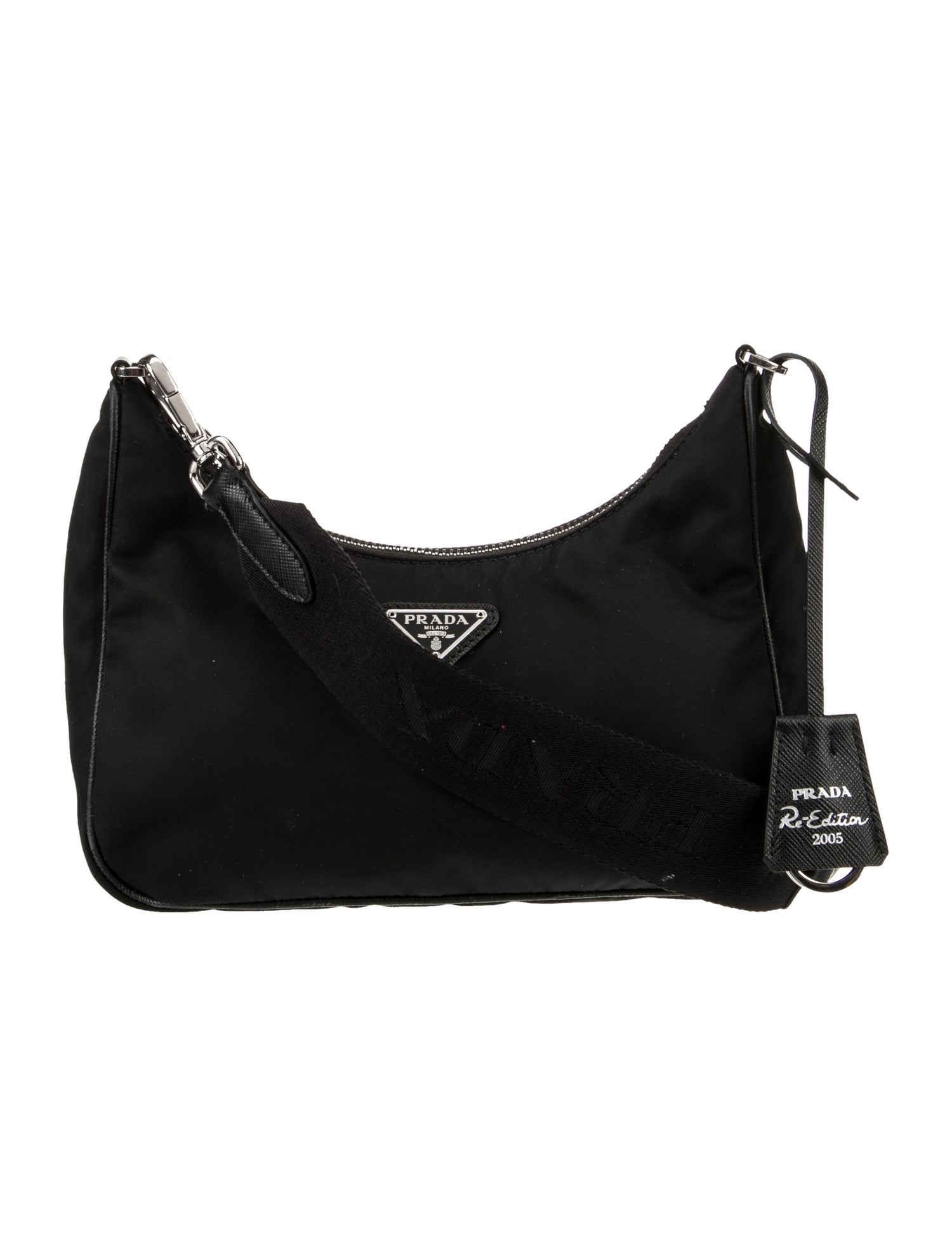 Prada Enameled Metal Triangle Re-Edition 2005