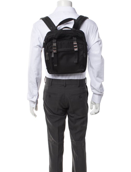 Prada Enameled Metal Triangle Weekender Bag