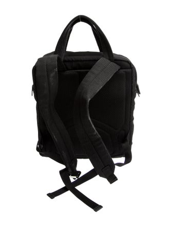 Prada Enameled Metal Triangle Weekender Bag