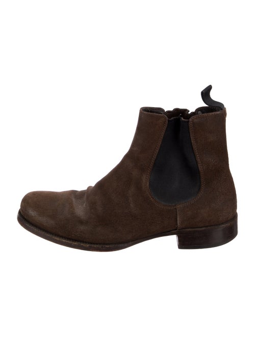 Prada Suede Chelsea Boots