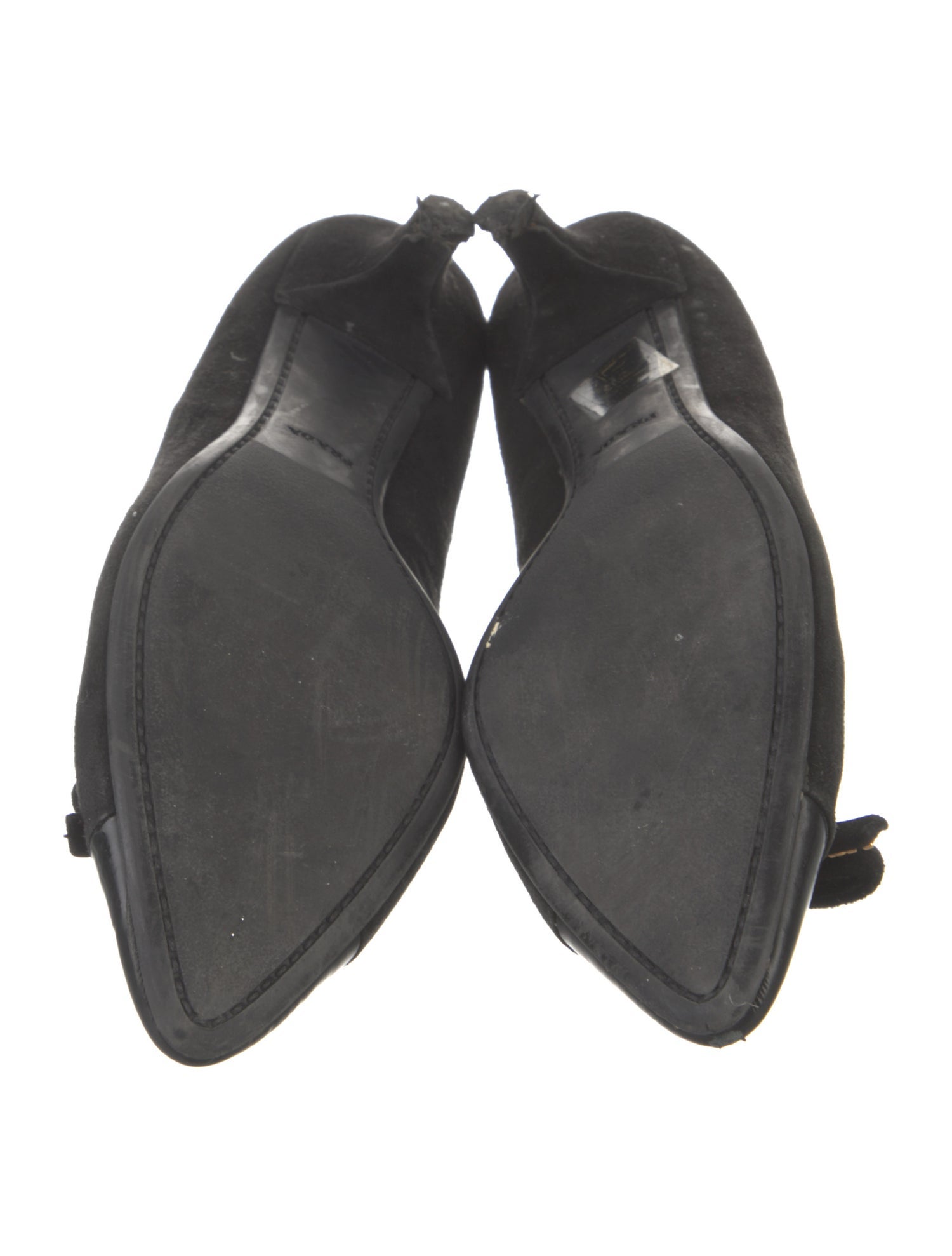 Prada Sport Suede Bow Accents Pumps