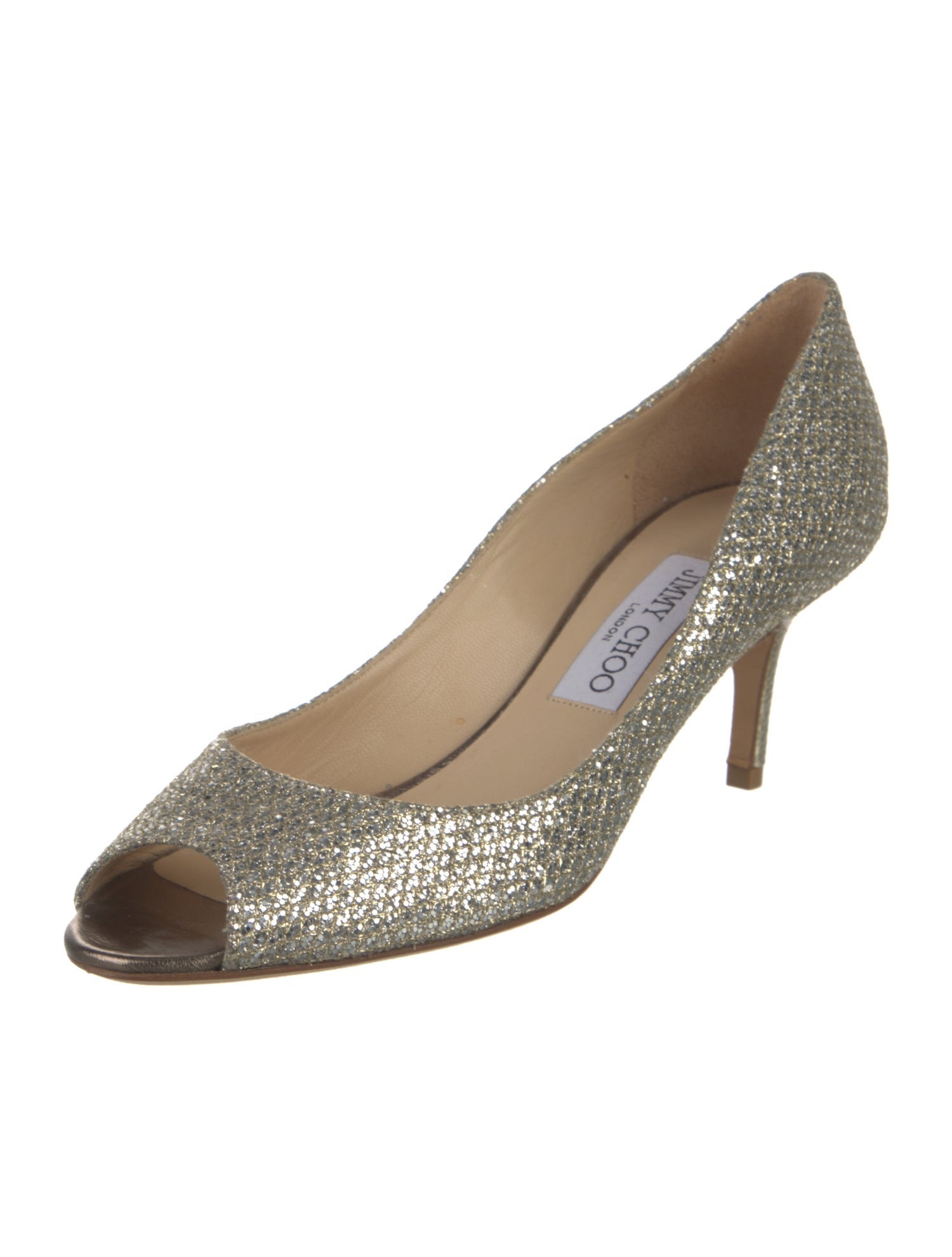 Jimmy Choo Glitter Glitter Accents Pumps
