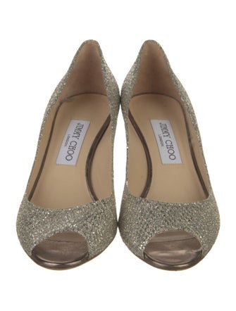 Jimmy Choo Glitter Glitter Accents Pumps