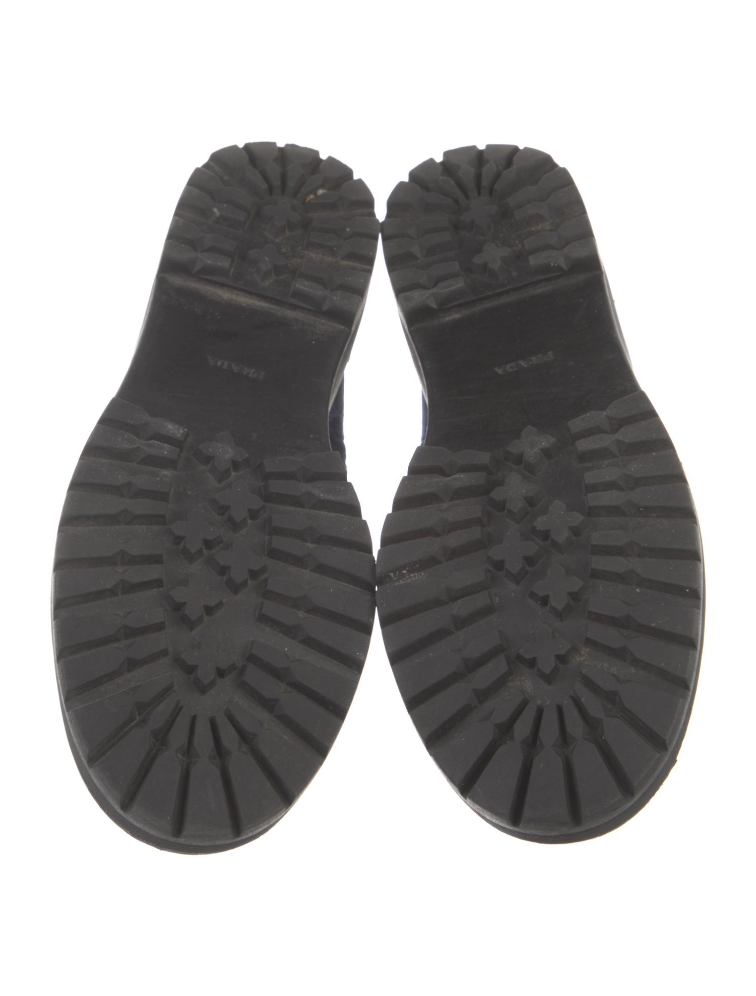 Prada Velvet Combat Boots