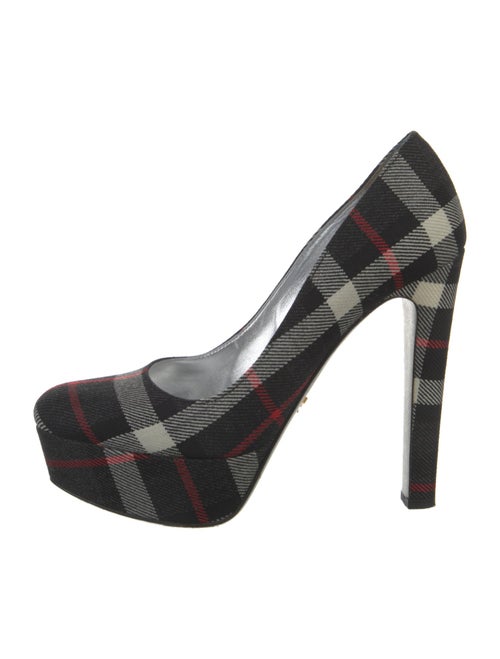 Prada Plaid Print Pumps