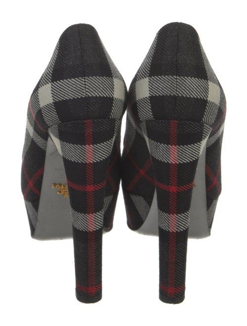 Prada Plaid Print Pumps