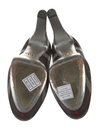 Prada Plaid Print Pumps